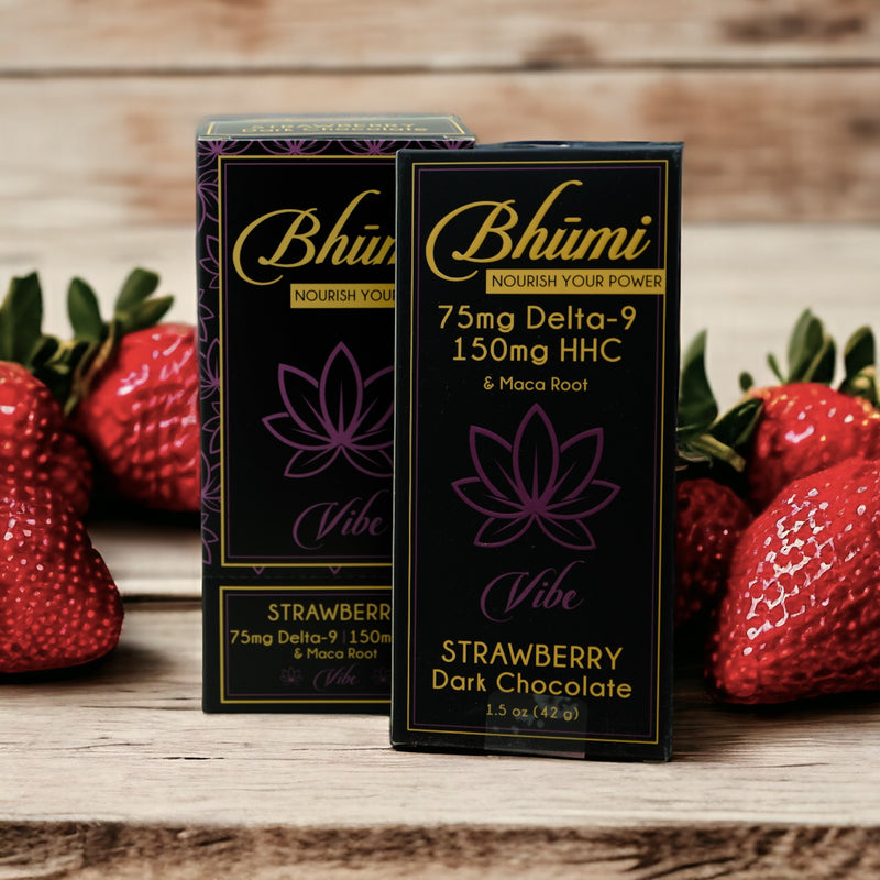 😍 Dark Chocolate - Libido Boost THC|CBD - Strawberry w/ Maca Root