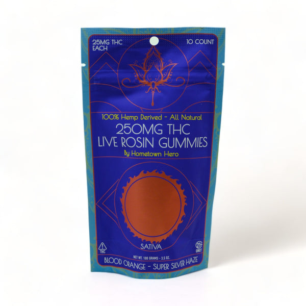 🙂 Gummies - Sativa THC|CBD - Blood Orange Live Rosin (Potent)